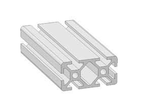 Alu profile 20 x 40 groove 5