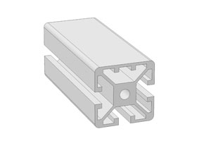 Alu profile 40 x 40L - 1N