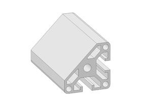 Alu profile 40 x 40N - 45 deg.