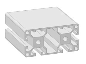 Alu profile 40 x 80L - 2N