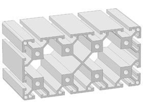 Alu profile 80 x 160N