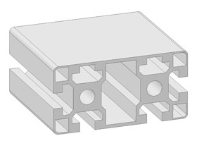 Alu profile 45 x 90L - 2N