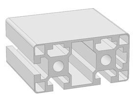 Alu profile 45 x 90L - 3N