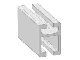 Alu sliding door profile 30 x 45