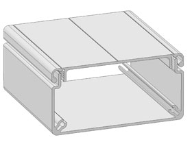 Alu cable duct profiel 40 x 80 incl. lid