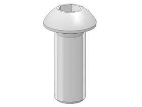 Cylindrical socket screw half-round, M12 x 30