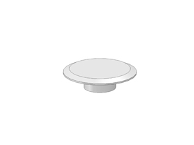 Cover cap socket screw M12, grey