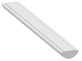 Sliding profile 10, L=1 m