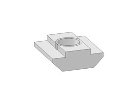 T-Sliding block 8E/8 - M8