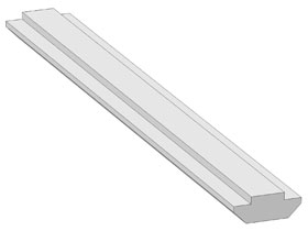 T-Sliding block profile 10, L=1 m