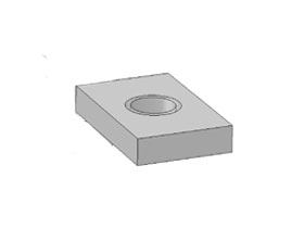 Threaded plate 5 - M4