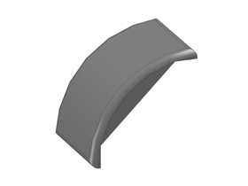 Cover bracket 45 x 45, luxury