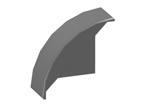 Cover bracket 45 x 90, luxury