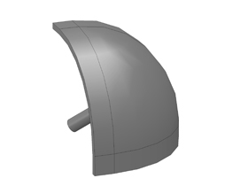 Round cover for XYZ bracket 40