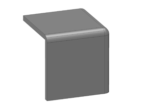 Square cover for XYZ bracket 40