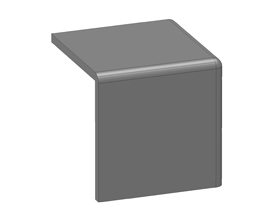 Square cover for XYZ bracket 45