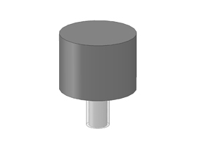 Stop buffer diam. 25 x 15, M6 x 10