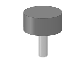 Stop buffer diam. 25 x 12, M6 x 18