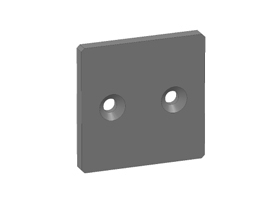 Stop plate 60 x 60 x 6
