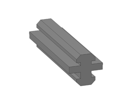 Slide profile groove 8, L=2 m