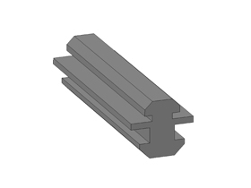 Slide profile groove 10, L=2 m