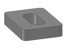 Spacing plate 5 mm 