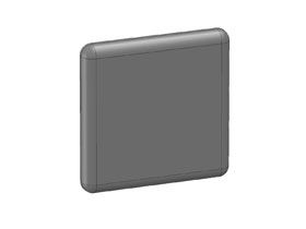 Cover cap 40 x 40 groove 5