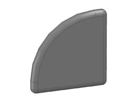 Cover cap 45 x 45L - R