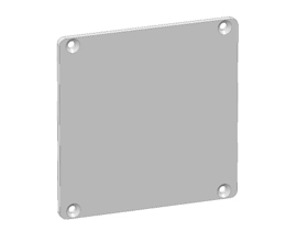 Cover cap cable duct 80 x 80