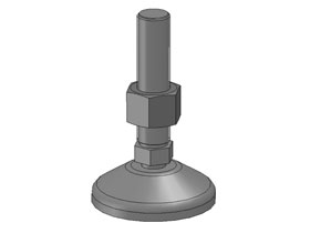 Leveling foot 80 - M16 x 95, plasic