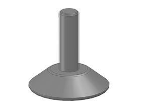 Leveling foot ECO - M8 x 30