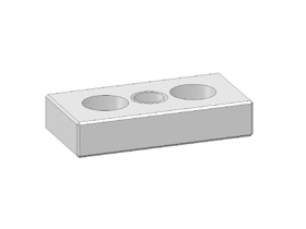 Base plate, 20 x 40, M8 