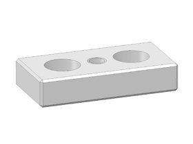 Base plate, 30 x 60, M8