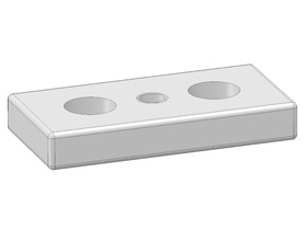 Base plate, 50 x 100, M16