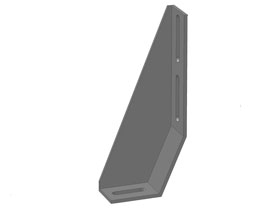 Foundation bracket 210, left