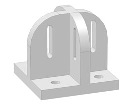 Foundation bracket, alu
