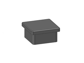 Inplug, PE, 40x40x5, black