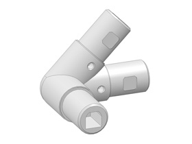 Railing clamp WIV40H-45deg.
