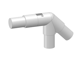 Railing clamp WIT40H-45deg. SW1