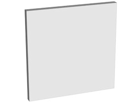HPL 6 mm, white, light structure